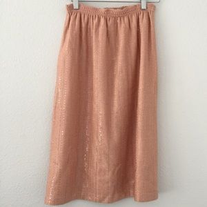 St. John Evening Knit Pink Sparkly Skirt